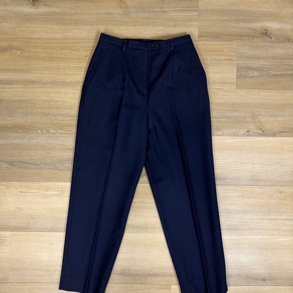 Pendleton Navy Blue Trousers, Vintage, 10 PETITE - Picture 1 of 7